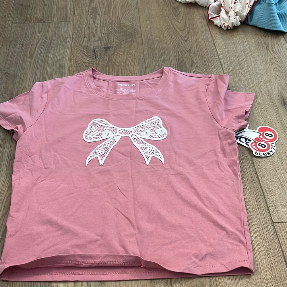 Lucky Brand Pink Short Sleeve Tee